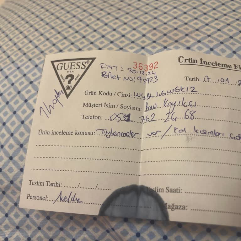 Guess Mağazasında Hayal Kırıklığı: Tüylenen Manto