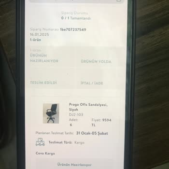 Vivense'den Sandalye Siparişi Sorunu