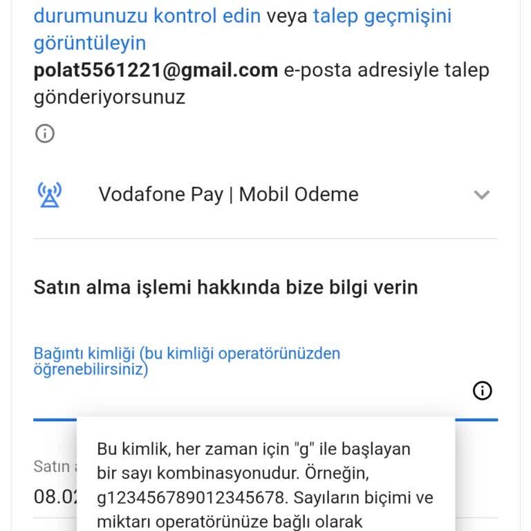 Vodafone Müşteri Hizmetleri İle Bağlantı Kimliği Sorunu