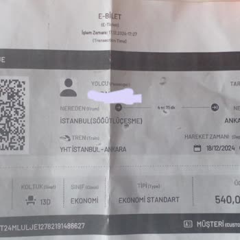 TCDD Bilet İptal Ve Erteleme Sorunu