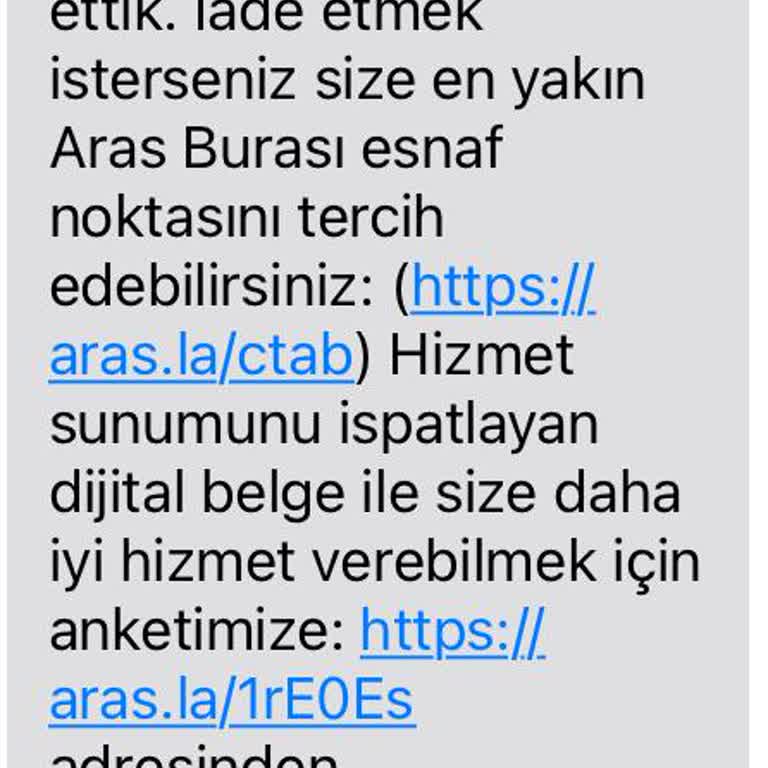 Aras Kargo Ataevler Şubesi'nin Yanıltıcı Teslimat Sorunu