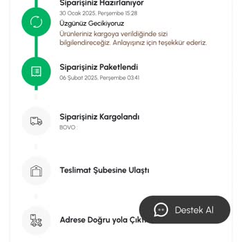 Sipariş Gecikmesi Ve Müşteri Hizmetleri Sorunu