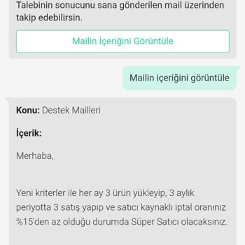 Dolap Uygulamasında Süper Satıcı Özelliği Hakkında Belirsizlik