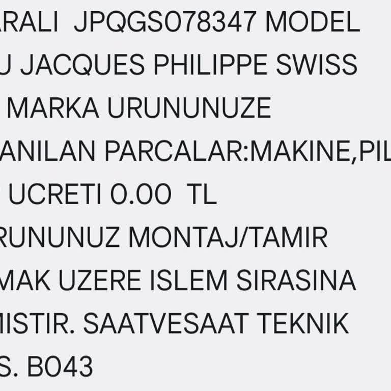 Yeni Aldığım Saatin Mekanizması Sorunlu Çıktı