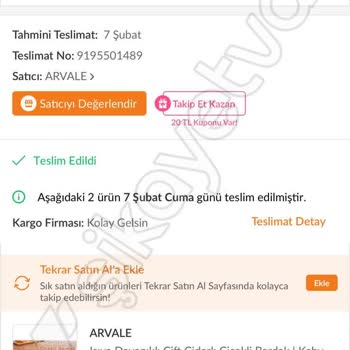 Arvale Home Eksik Ürün Gönderimi: Bardaklarım Tamamlanmadı