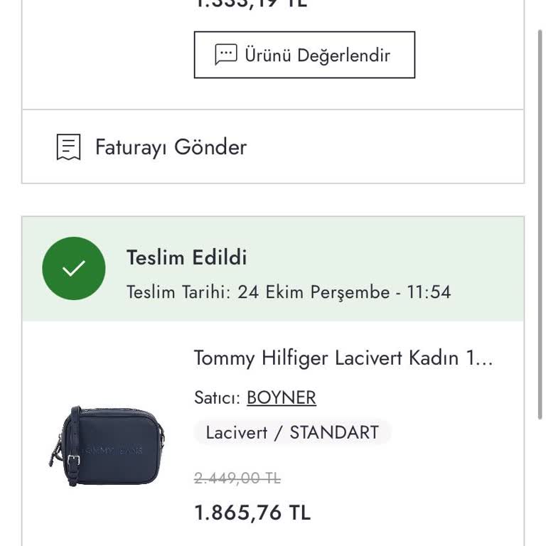 Sipariş Edilen Çanta Aylardır Gönderilmedi