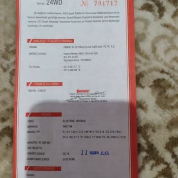 Eksik Parça Ve Yanıltıcı Garanti Tarihi Mağduriyeti