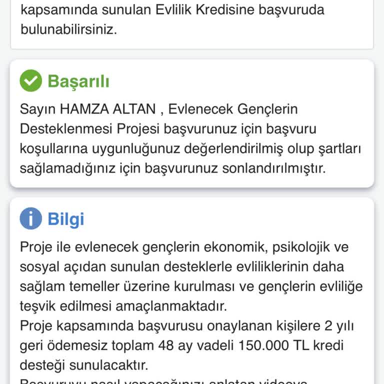Genç Çiftlere Destek Başvurumuz Neden Reddedildi?
