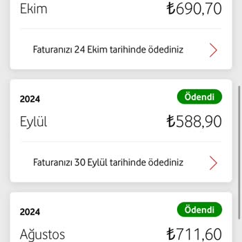 Vodafone Yüksek Aşınım Ödeme Ve Kapatılmaması!