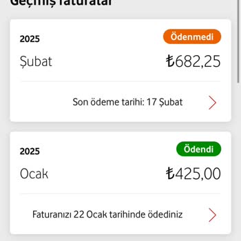 Vodafone Yüksek Aşınım Ödeme Ve Kapatılmaması!