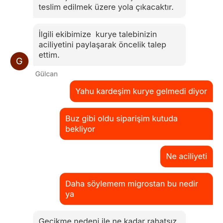 Migros Yemek Siparişimde Kurye Karmaşası Ve Gecikme