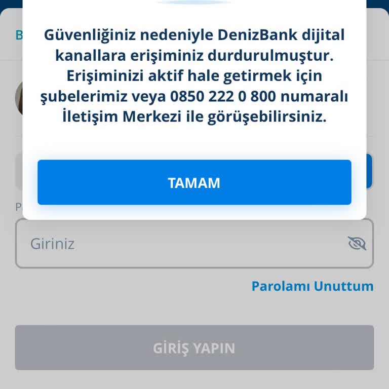 Denizbank Müşteri İlişkilerinde Yetersizlik