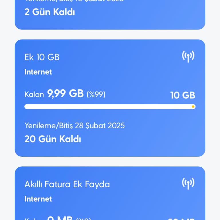 1 MB Kullanım Yüzünden İptal Edilemeyen Paket