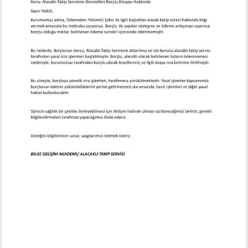Danışmanlık Firmasından Beklenmeyen Ücret Talepleri