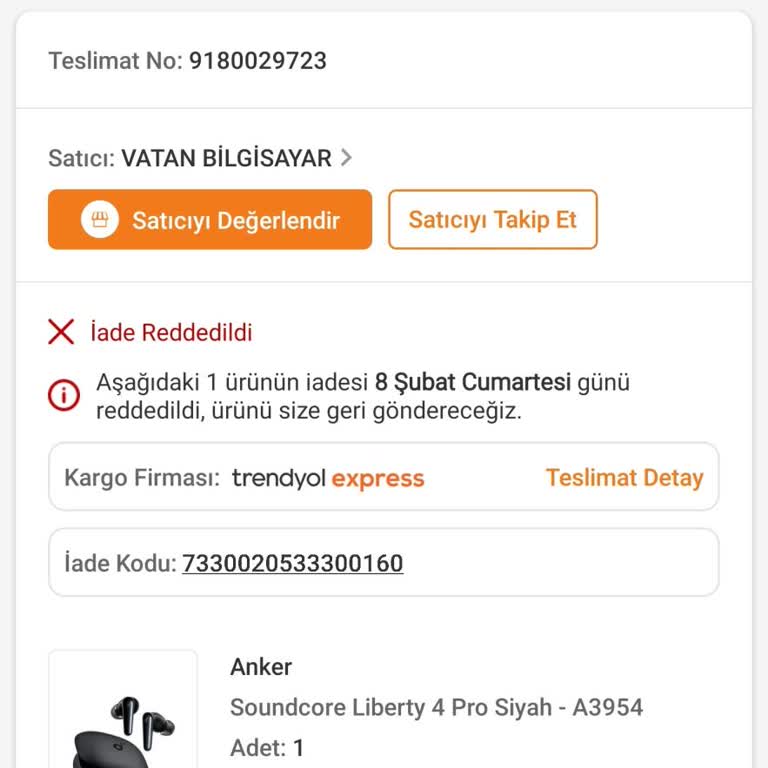 Trendyol İade Sürecinde Hukuksuzluk İddiası