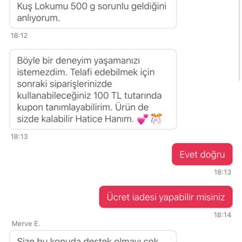 Yemeksepeti'nde Bozuk Ürün Ve Yetersiz Çözüm