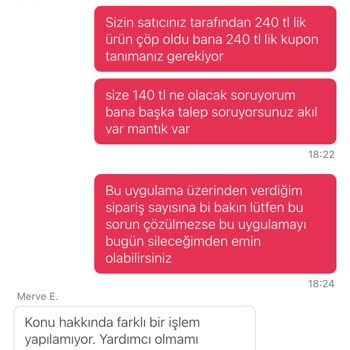 Yemeksepeti'nde Bozuk Ürün Ve Yetersiz Çözüm