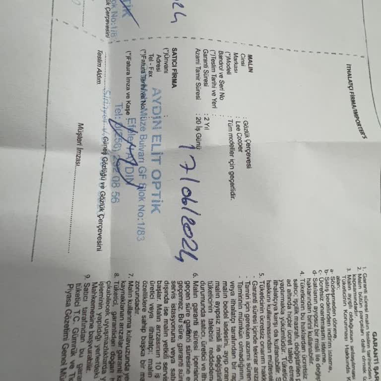 Elit Optik'te Tekrarlayan Gözlük Sorunu