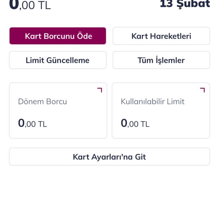 Kart Kullanımına Acil Çözüm Talebi