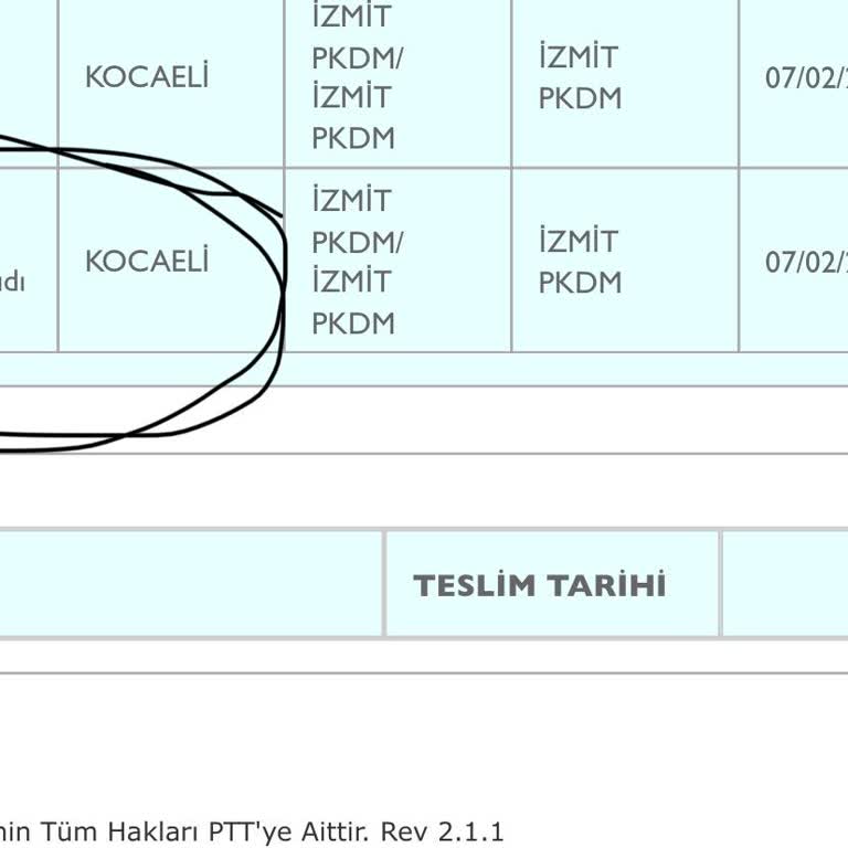 PTT Kargo İzmit Şubesi: Teslim Edilmeyen Gıda Kargosu Mağduriyeti!