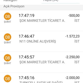 Yanlış Harcama Bildirimiyle Karşılaştım
