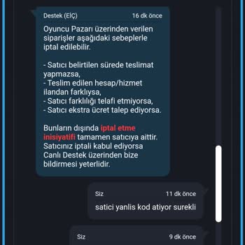 Yanlış Kod Gönderen Satıcı Ve İade Sorunu