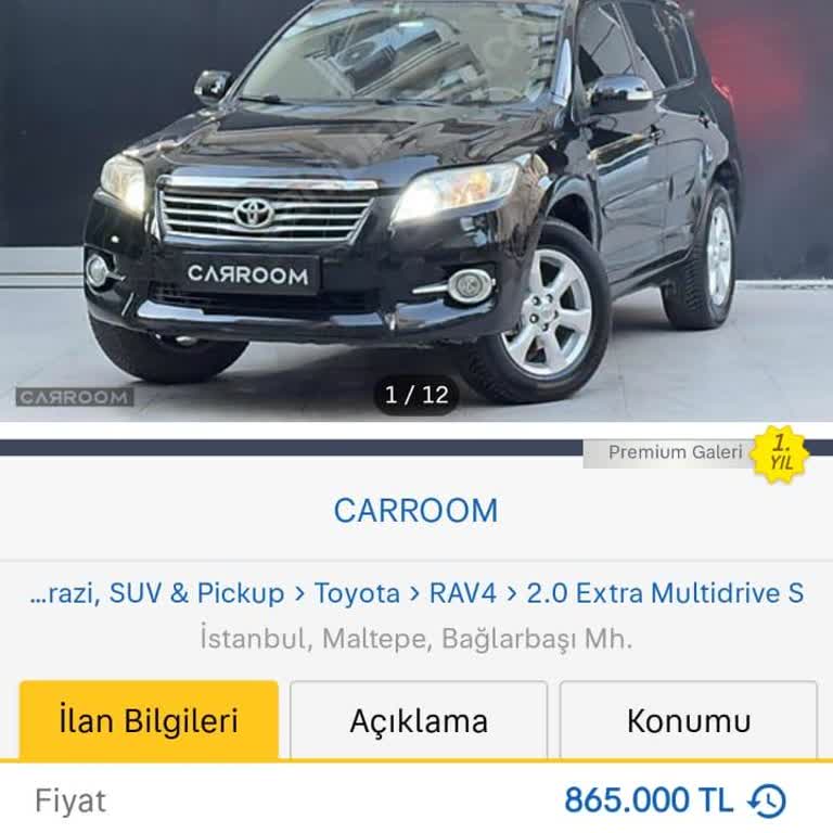 Carroomtr.com Araç Alımında Büyük Hayal Kırıklığı Ve İlgisizlik!