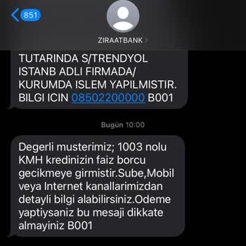 Ziraat Bankası'nın Yanıltıcı SMS Mesajları Ve Haksız Faiz Uygulaması