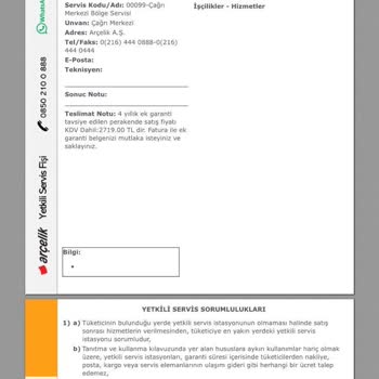 Arçelik Fırın Sorunları Ve Garanti Karmaşası