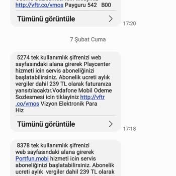 İzinsiz Vodafone Pay Abonelikleri Ve Para Kesintisi