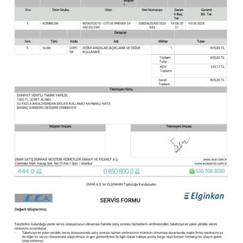 Hatalı Servis Ücreti: Çözülmeyen Arıza Ve İade Talebi