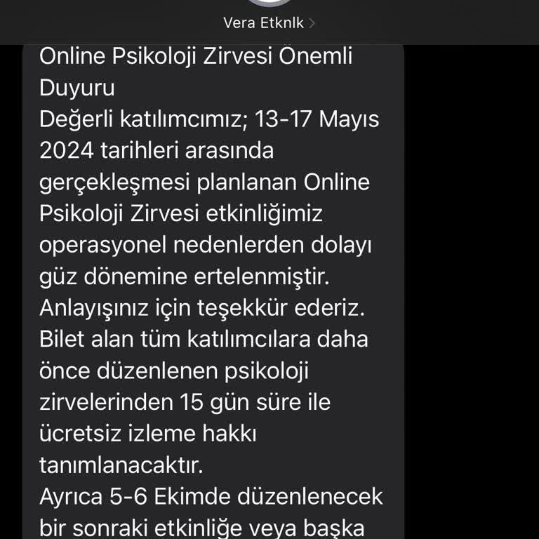 Ertelenen Zirve Ve İletişim Eksikliği Mağduriyeti