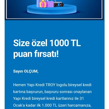 Kampanya Koşullarını Karşıladım, Puanım Yüklenmedi