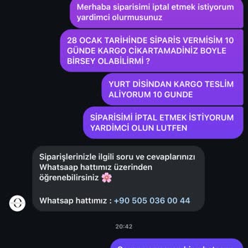 Sipariş Süreci Ve İletişim Sorunları