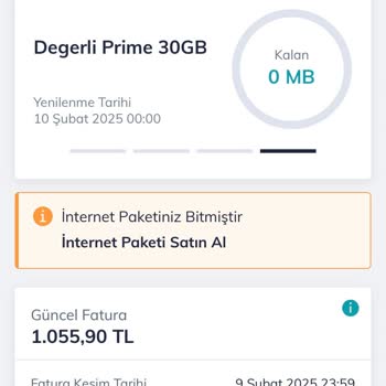 Türk Telekom Fatura Şoku: Prime 30 GB Tarifesi Sorunu