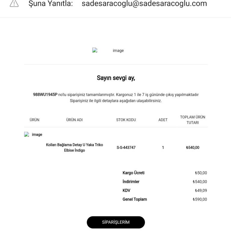 Sade Saracoğlu Butik'ten Alışverişte Karşılaşılan Sorunlar