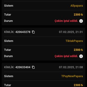 Papara Hesabıma Çekim Yapamıyorum, Mağdurum