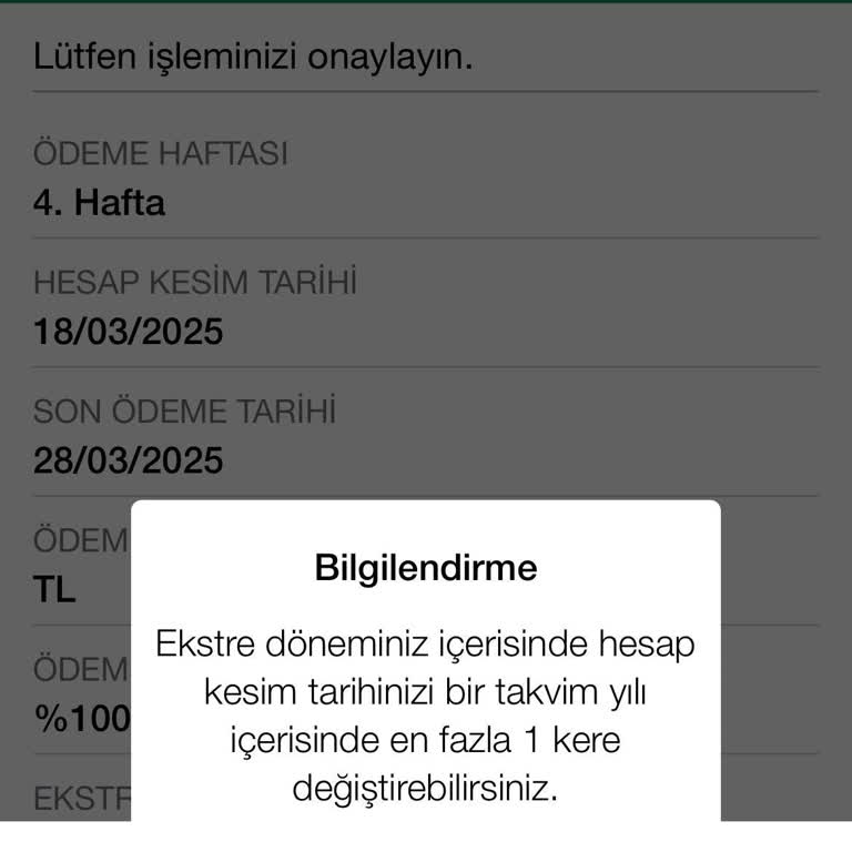 Kredi Kartı Hesap Kesim Tarihi Sorunu