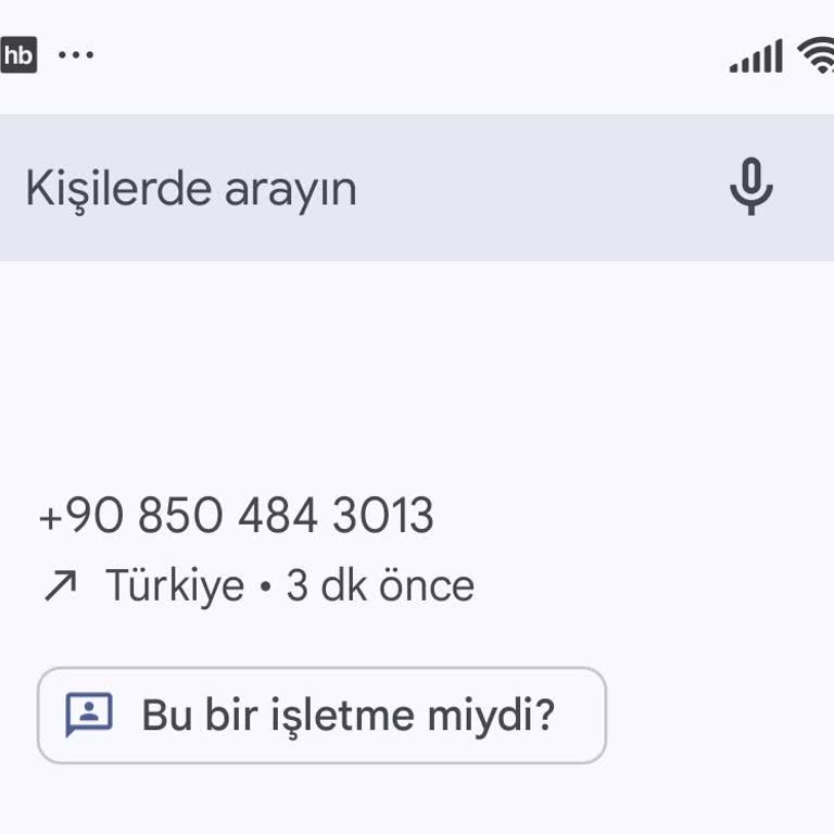 08504843013 Numarasından Gelen Şüpheli Arama