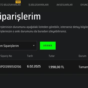 Monster Notebook Siparişimde Kargo Bilgilendirmesi Eksikliği