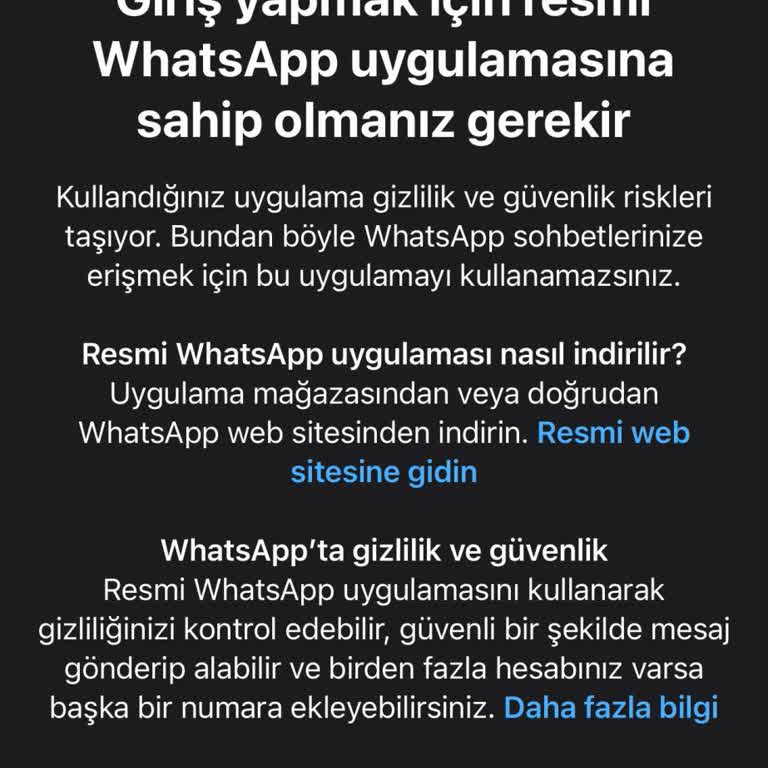 WhatsApp Hesabına Erişim Sorunu