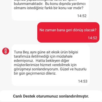 Eksik Ürün Ve İade Sorunu: Müşteri Hizmetleri Hayal Kırıklığı