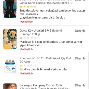 Ürün Değerlendirme Yorumlarının Reddedilmesi Ve Yetersiz Müşteri Hizmeti