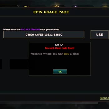 Nowa Online Ve Klasgame'de Yaşanan Pin Sorunu