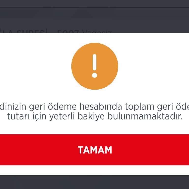 Kredi Kapama İşleminde Yetersiz Bakiye Uyarısı Ve Müşteri Hizmetlerine Ulaşamama Sorunu