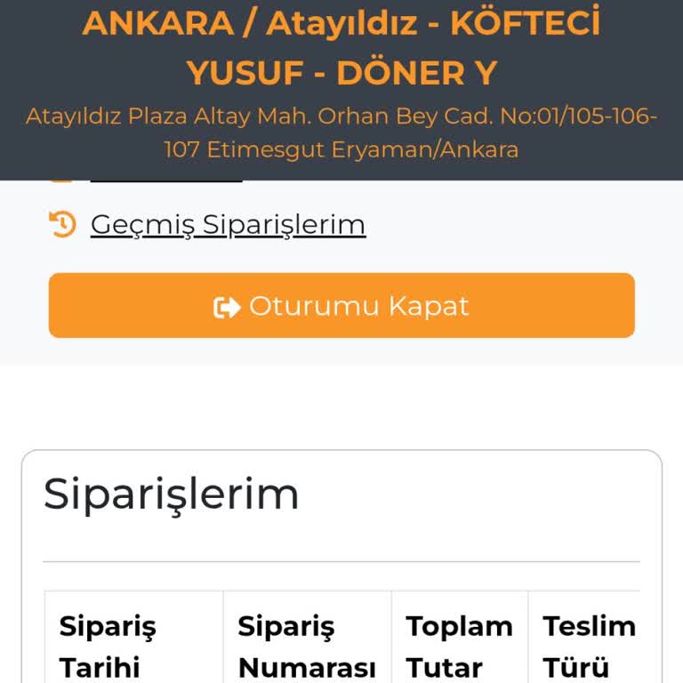 Köfteci Yusuf'ta Sipariş Kaosu Ve Gecikme