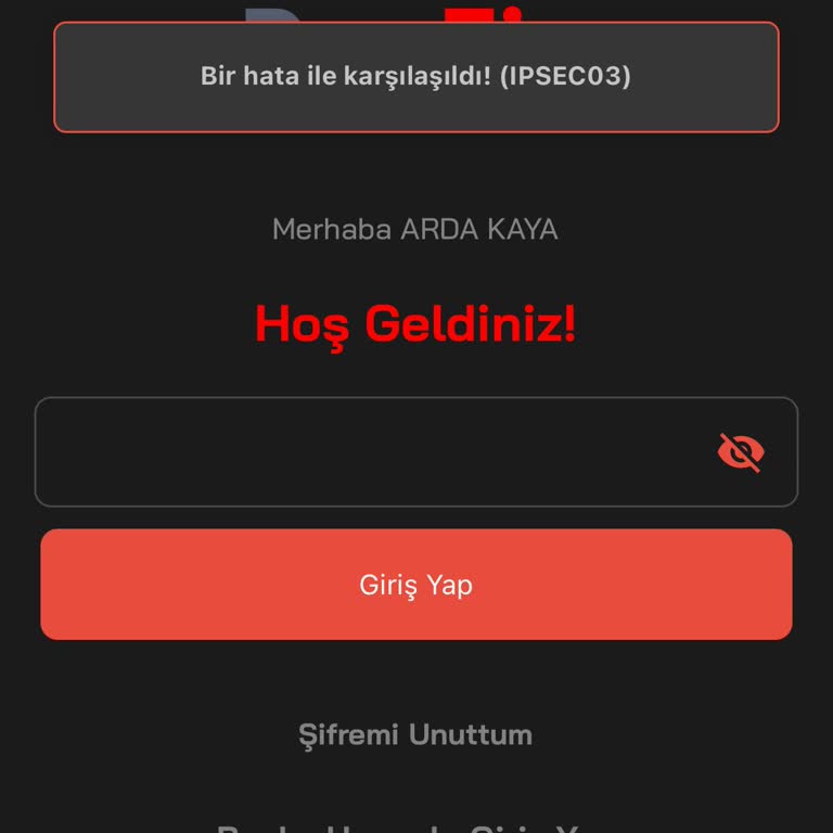 Uygulama Erişim Sorunu Ve Geciken Destek