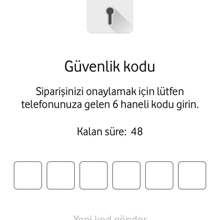 Vodafone Yanımda Uygulaması: Güvenlik Kodu Sorunu