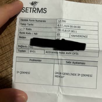 Elbisenin Kalitesizliği Ve Mağaza İlgisizliği