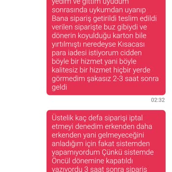 Yemek Sepeti'nde Sipariş Sorunu Ve İade Engeli